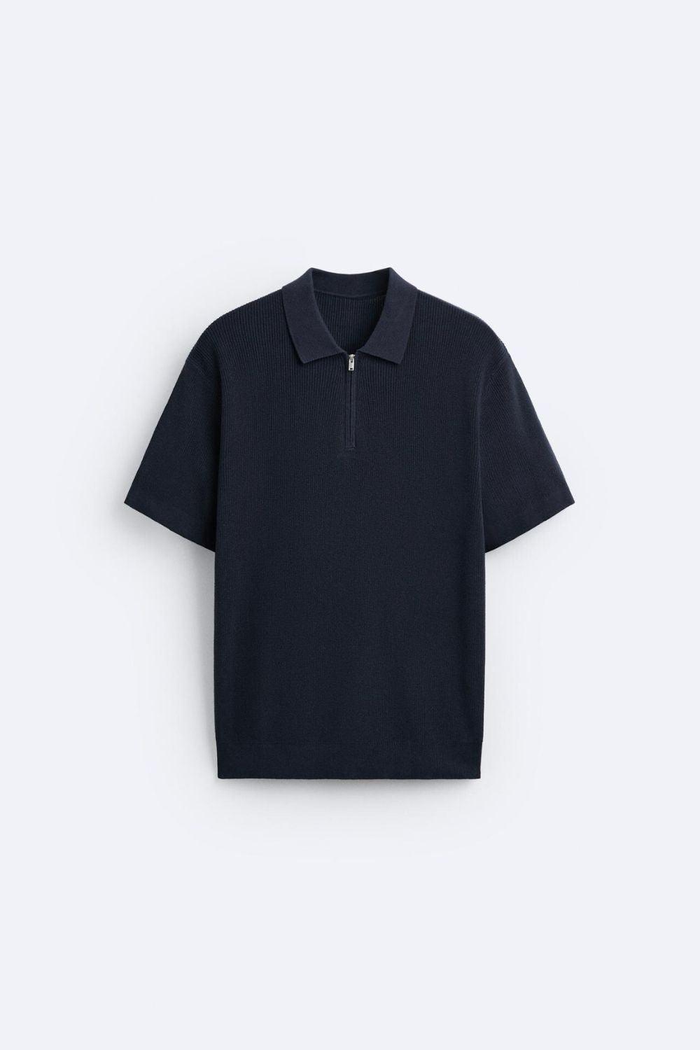 Męska Koszulka Polo Beżowa 3XL 100% Bawełna z Zamkiem-6