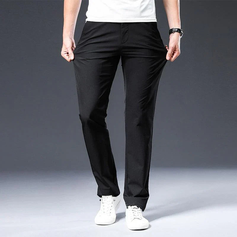 Variant image for Męskie Chino Spodnie Beżowe Rozmiar L Bawełna Nylon Spandex-17