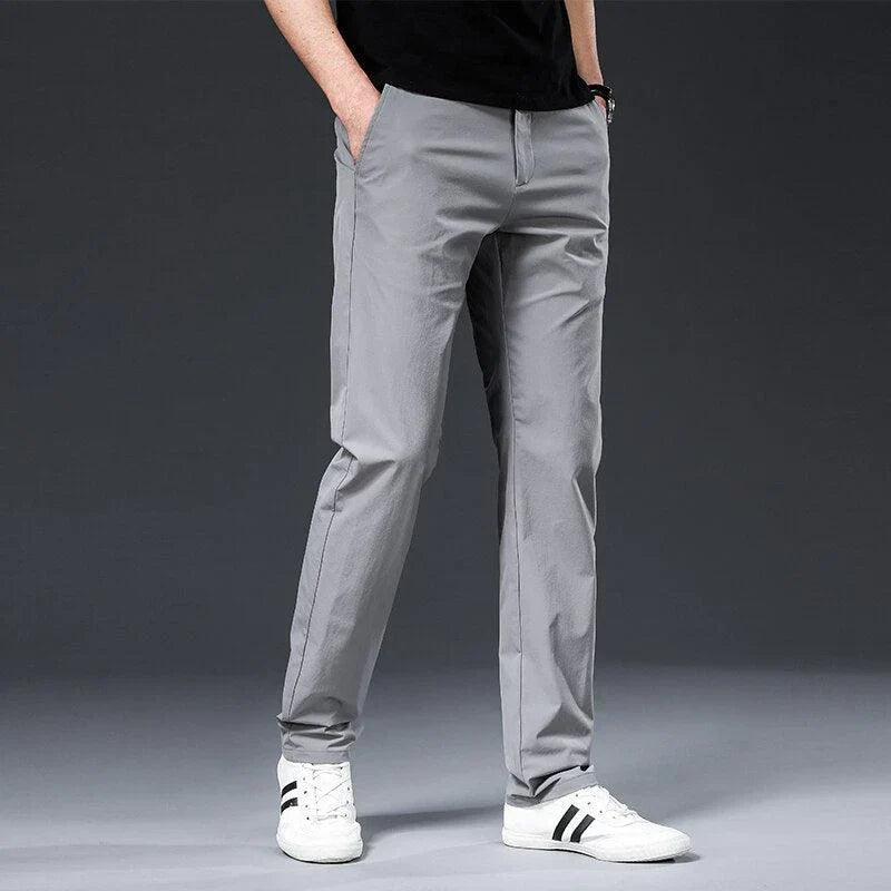 Variant image for Męskie Chino Spodnie Beżowe Rozmiar L Bawełna Nylon Spandex-25