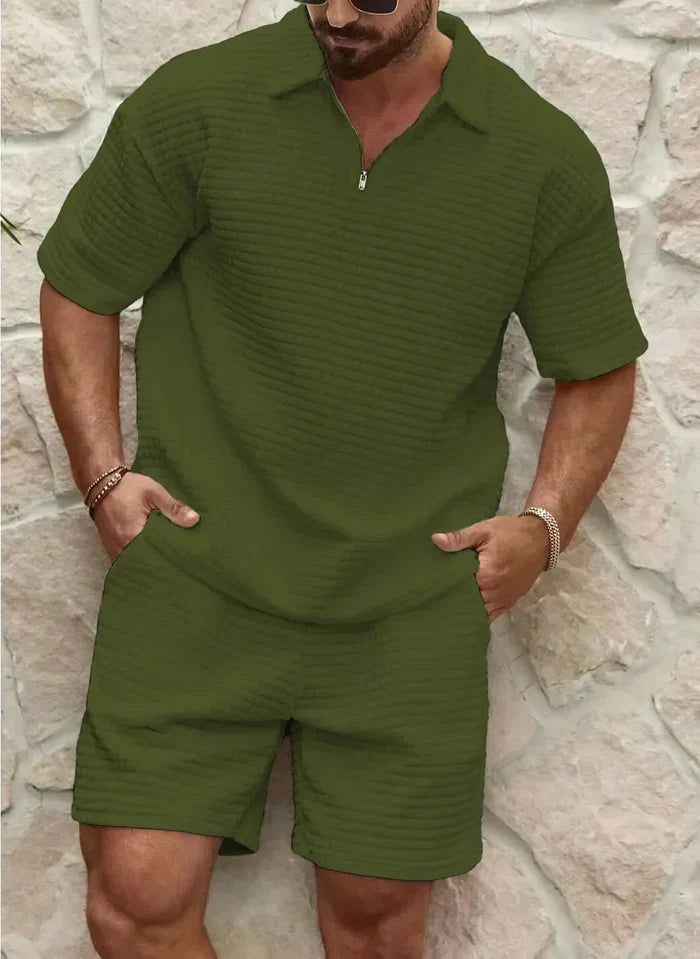 Variant image for Męski Zestaw Waffle Knit Szary Rozmiar M Bawełna-7