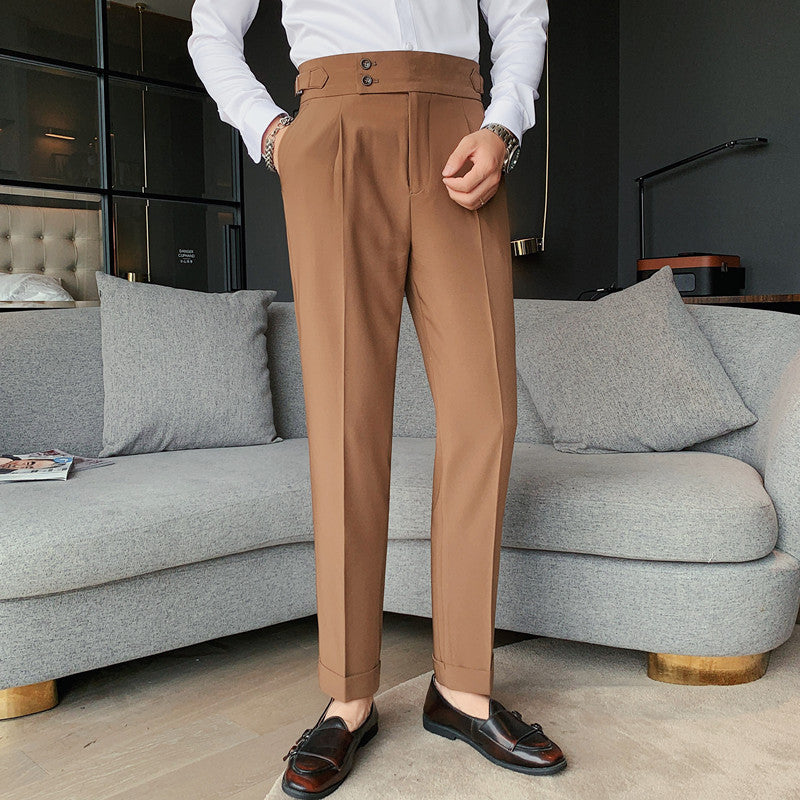 Variant image for Męskie Spodnie Slim Fit Czarny Rozmiar M Bawełna-3