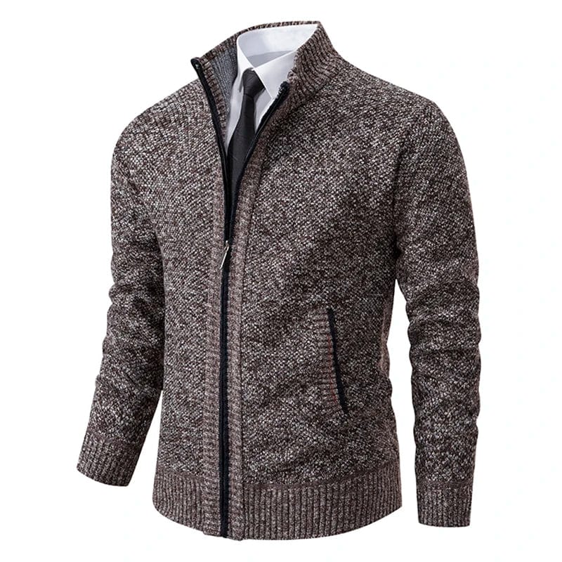 Variant image for Męski Sweter Beżowy Rozmiar M Z Zipperem-31