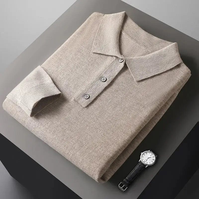 Variant image for Męska Koszula Polo Niebieska Rozmiar M Kaszmir Slim Fit-1