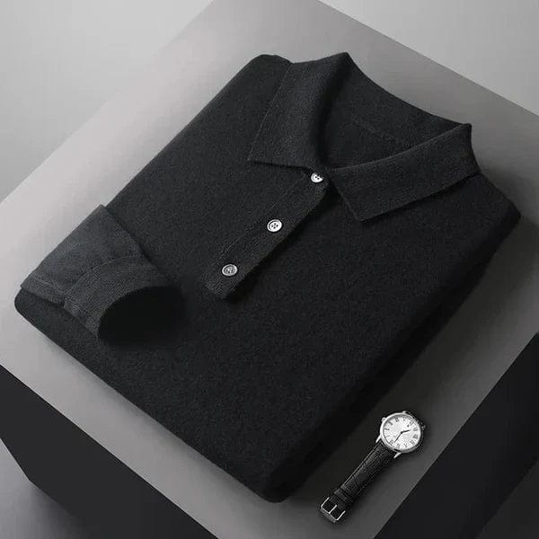Męska Koszula Polo Niebieska Rozmiar M Kaszmir Slim Fit-5