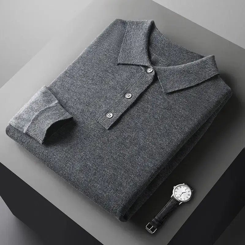 Męska Koszula Polo Niebieska Rozmiar M Kaszmir Slim Fit-6