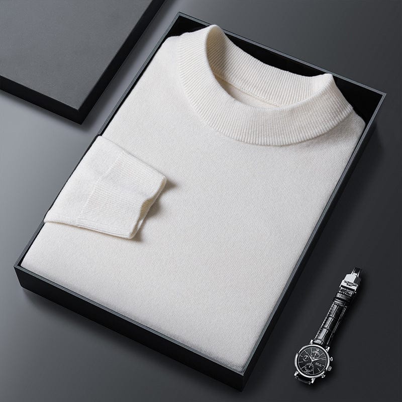 Variant image for Męski Sweter Kaszmirowy Beżowy Rozmiar M Turtleneck-5