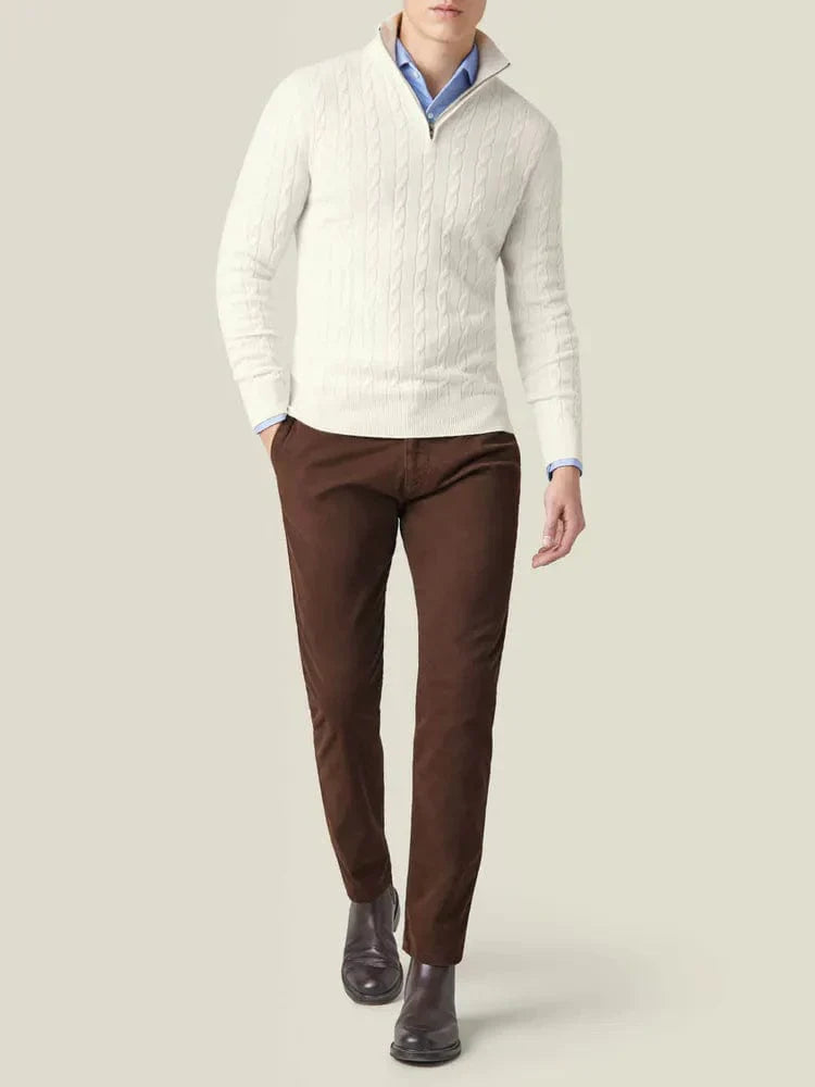 Męski Sweter Szary 3XL Kaszmir-2