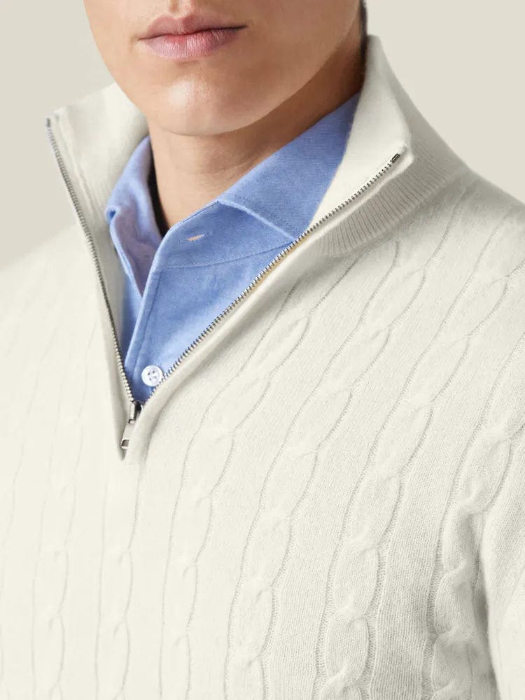 Męski Sweter Szary 3XL Kaszmir-4