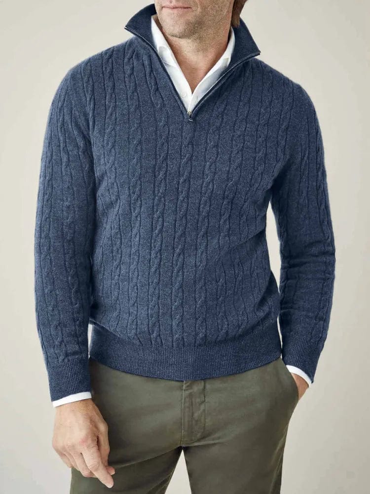 Variant image for Męski Sweter Szary 3XL Kaszmir-3