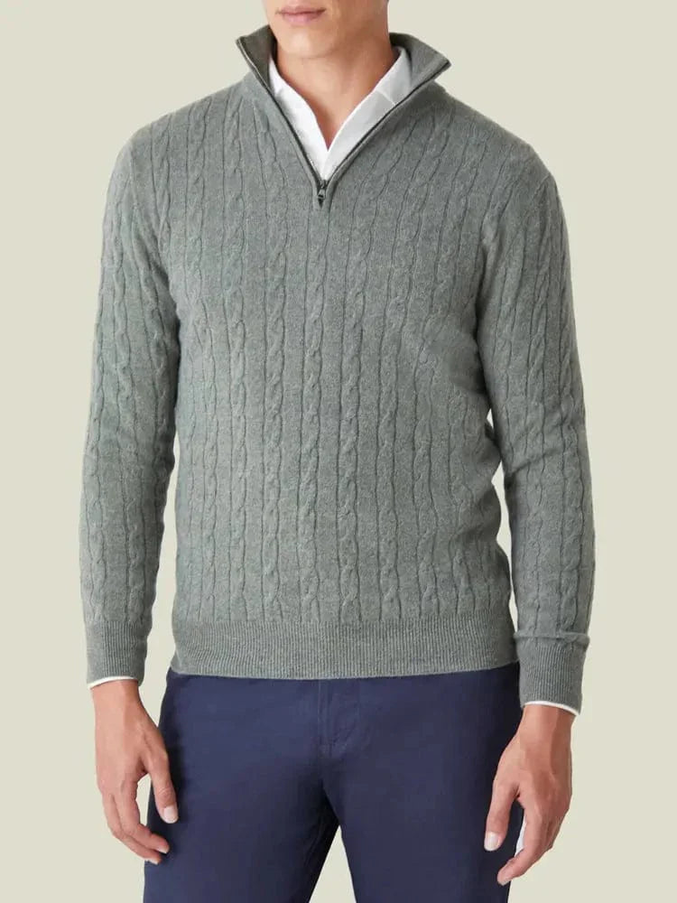 Variant image for Męski Sweter Szary 3XL Kaszmir-4