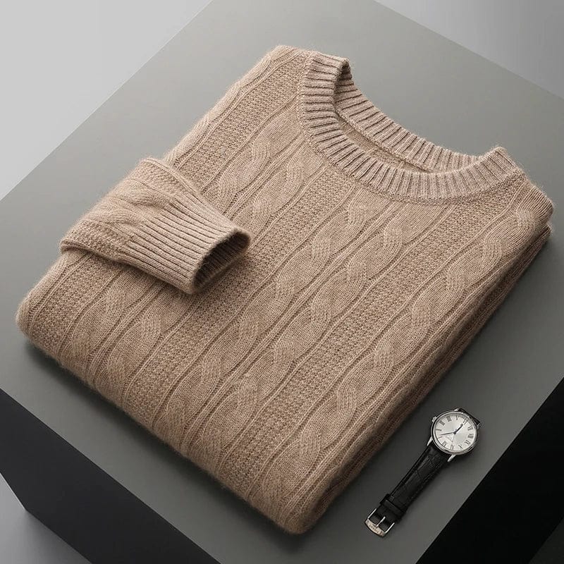 Variant image for Męski Sweter Kaszmirowy Szary Rozmiar M 100% Kaszmir-23