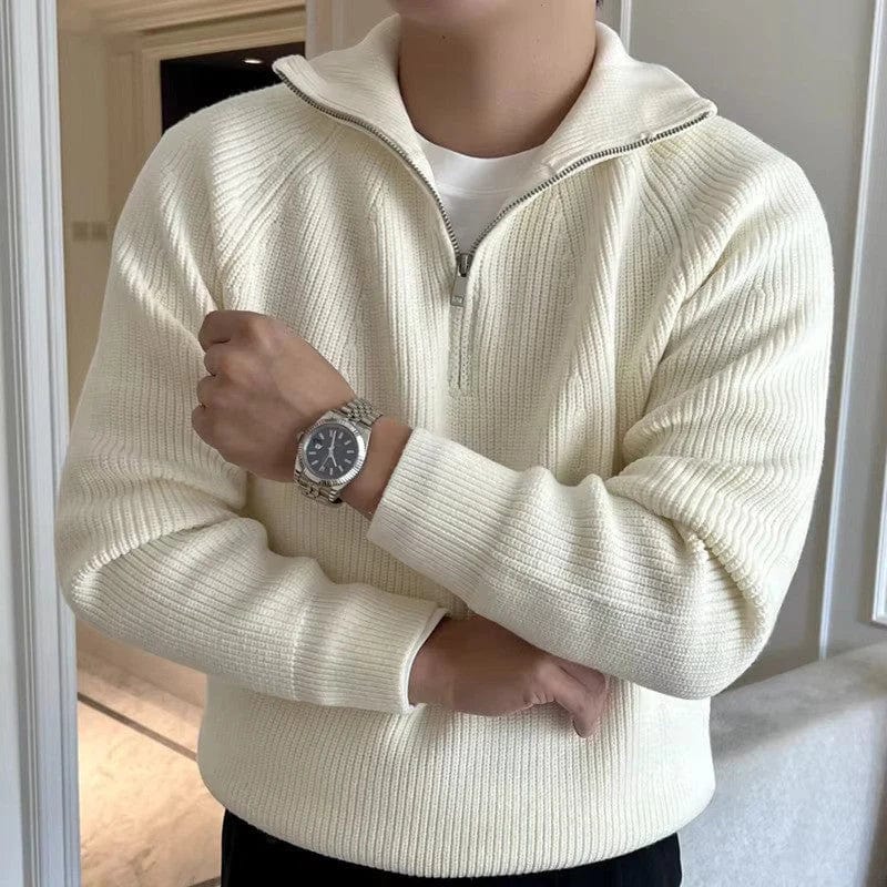 Męski Sweter Rybak Szary Rozmiar M Bawełna-3
