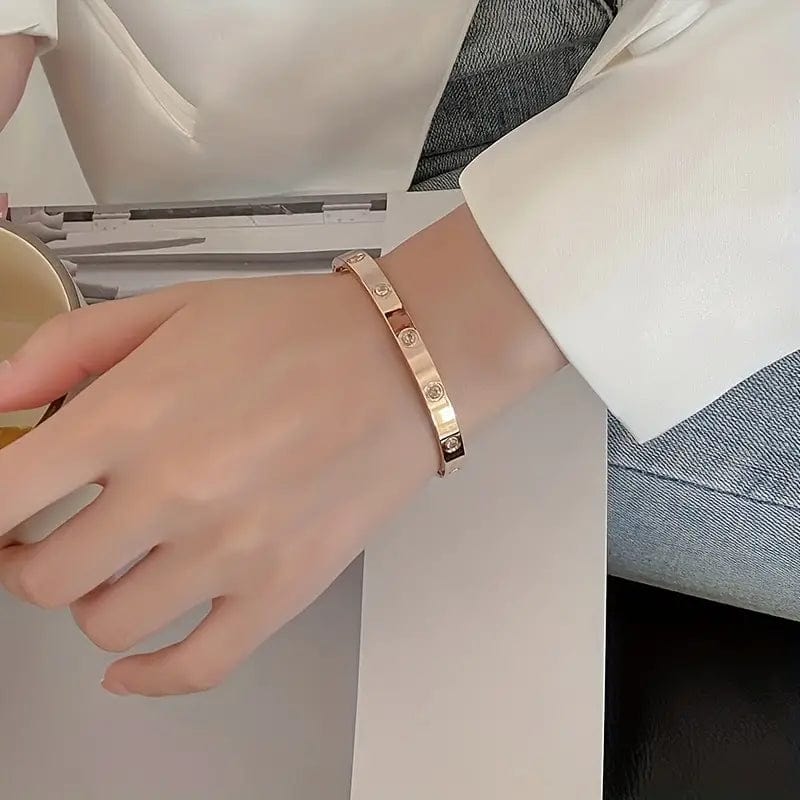 Męska Bransoletka Minimalistyczna Stal Tytanowa 20cm Polerowana-3