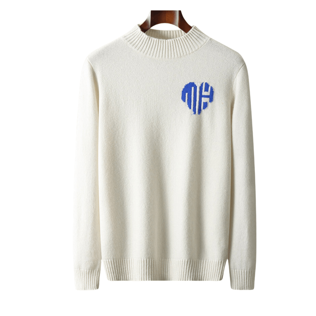 Męski Sweter Kaszmirowy Szary Rozmiar M 100% Kaszmir-5