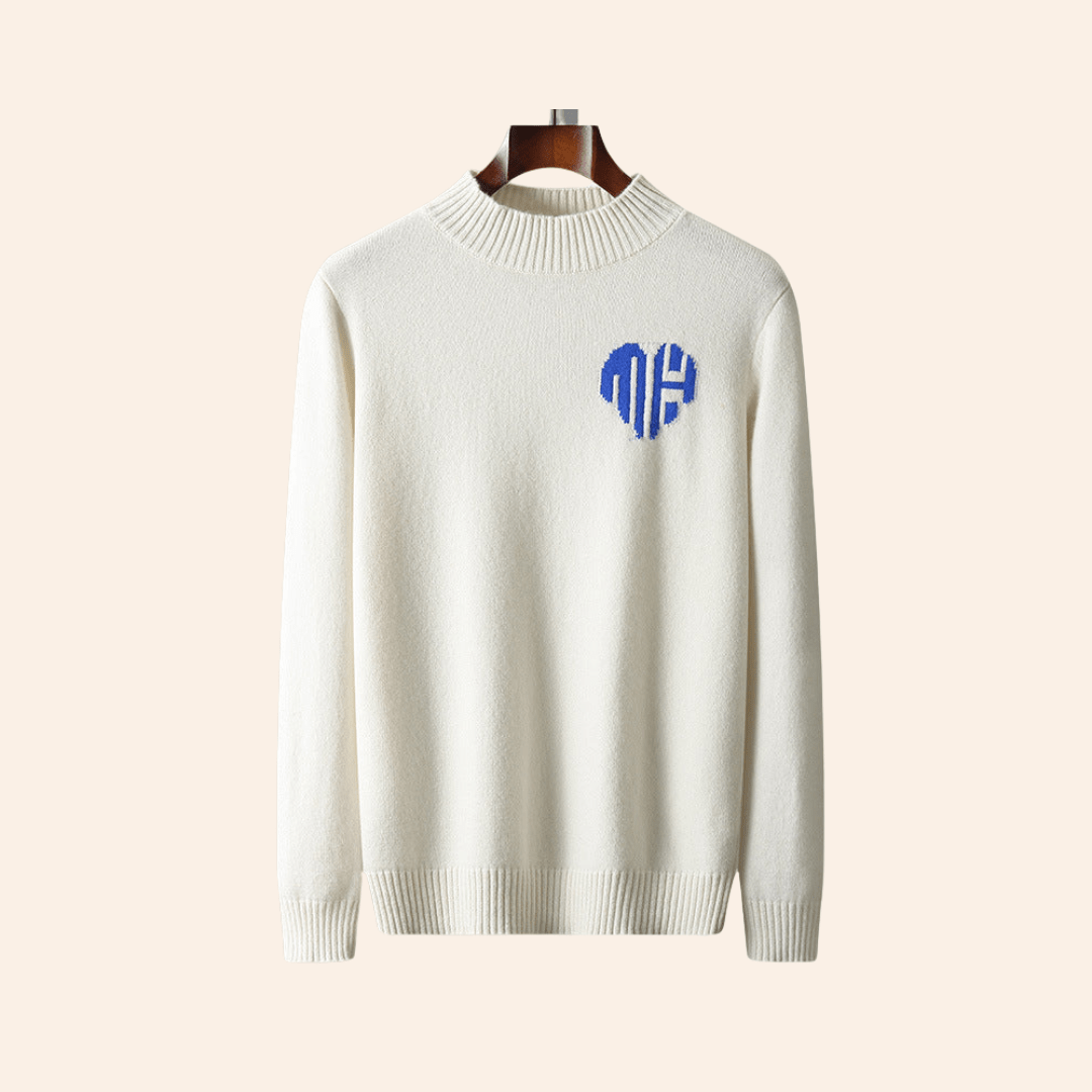 Męski Sweter Kaszmirowy Szary Rozmiar M 100% Kaszmir-3