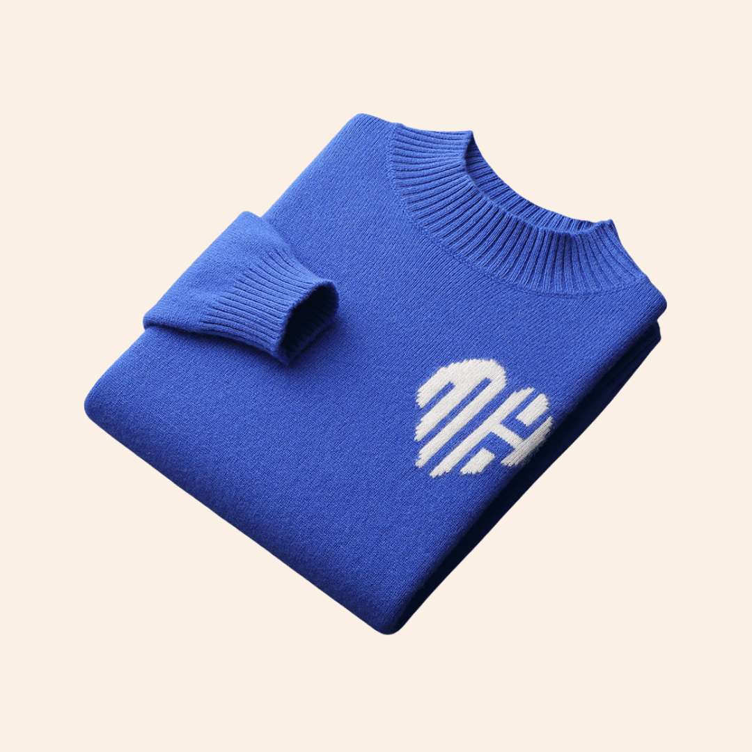 Męski Sweter Kaszmirowy Szary Rozmiar M 100% Kaszmir-6